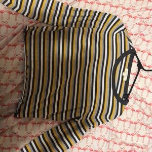 Lettuce trim long sleeve sweater material croptop